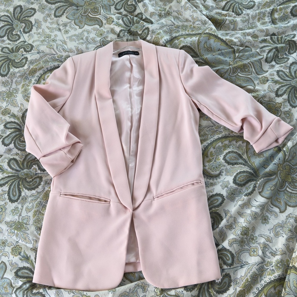 Zara Soft Pink Women's Blazer